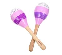 BESPORTBLE Maracas en Bois pour Garçon Et Filles Jouet Musical Créatif 1 Paire Violet Instruments De Percussion Jouet Éducatif Fêtes Et Festivals