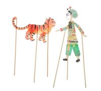 BESPORTBLE Marionnette à ficelles : Kit de Fabrication de marionnettes d'ombres Traditionnelles Chinoises (Tigre) pour Enfants, à découper et à Utiliser soi-même, pour Les fêtes et Les Jeux