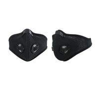 BESPORTBLE Masque anti-poussière au charbon actif avec filtre pour les activités de plein air - Pince-nez réglable, double valve de respiration d'air, protection contre la poussière, noir