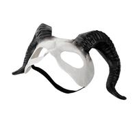BESPORTBLE Masque Démon Ox Horn Plastique avec Bande Élastique Masque de Fête Halloween Cosplay Unisexe pour Masquerade et