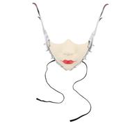 BESPORTBLE Masque Mécanique Demi Visage Futuriste avec Élégantes Masque de Carnaval et pour Femmes Cosplay Steampunk et Punk pour Halloween et Carnaval