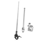 BESPORTBLE Mât De Drapeau Télescopique pour Moto Tout-Terrain Et Vélo De Route, Support Ajustable 1,2 Mètre en Alliage D'aluminium, Fixation Guidon, Accessoire Sécurité pour Randonnée Et Compétition