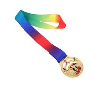 BESPORTBLE Médaille Alliage de Zinc pour Sports Extérieurs avec Ruban Récompense pour Athlètes Compétitions Courses Piste Marathons et Activités de Plein Air