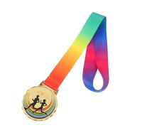 BESPORTBLE Médaille Éclat de Zinc Course de Alliage Ruban avec de Cou en Solide Antioxydant Avancé et pour Marathons et Épreuves sur Piste Extérieure