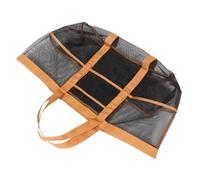 BESPORTBLE Mesh Beach Tote Bag Large Capacity With Zipper Pocket For Swimwear And Makeup Organizer Portable Handheld Travel Beach Bag Sandproof For Family Vacation Pool Outdoor Use