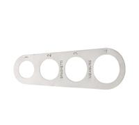 BESPORTBLE Mesureur à Spaghetti en Acier Inoxydable avec Quatre Trous Outil de Mesure des Portions Précises pour Pâtes Gadget Cuisine Pratique pour Contrôler la Taille des Spaghettis