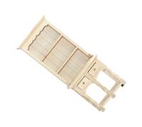 BESPORTBLE Meuble de Rangement Mini avec Deux Portes et Décoration Intérieure Mini pour Chambre de Fille et Nursery