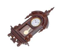 BESPORTBLE Meubles De Poupée Miniatures en Alliage De Bois Brun Foncé Accessoires pour Maison De Poupée Horloge Suspendue Miniature Accessoires pour Maison De Poupée Miniature