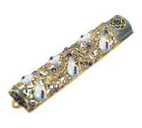 BESPORTBLE Mezouza Décorative en Métal avec Parchemin Sacré pour Porte Étui à Mezouza avec Couvercle Bénédiction Maison pour Protection et Décoration Juive Ornement de Hanoukka Taille