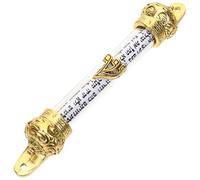 BESPORTBLE Mezouza en Métal Parchemin pour Porte Latérale, Décoration Juive Religieuse Compacte, Style Ancien et Artistique, Mitzvah Juive pour Sanctification et Protection Maison