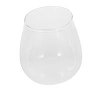 BESPORTBLE Micro Plantes Paysagères Eau en Bouteille Pot De Terrarium Conteneurs des Vases Pliant Boire Boîte Verre à Vin sans Pied en Buvant Plantes Succulentes Cocktail Un Verre Transparent