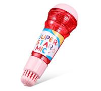 BESPORTBLE Microphone pour Garçon Fille Microphone Plastique avec Doux Accessoire pour Thérapie de et Karaoké Version Coffret avec Autocollants