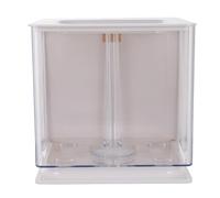 BESPORTBLE Mini Aquarium Filtre D'aquarium Complet Couvercle Réservoir Trousse D' Outils De Nettoyage du Poisson Terrarium Entrée Petit Chauffe- Air Acrylique Blanche