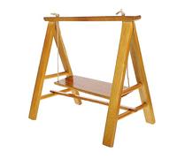 BESPORTBLE Mini Balançoire Bois Miniature pour Maison de Poupée Accessoire Décoratif DIY pour Garçon Fille Décoration Unique pour Jardin Miniature