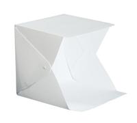 BESPORTBLE Mini Boîte à Lumière Pliable 20 CM Éclairage LED Tente Photo Portable en EVA Légère 4 Fonds Colorés pour Studio Photo Équipement Studio Éclairage Mini Tente Cube D’Éclairage
