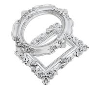 BESPORTBLE Mini Cadres Photo Argentés 2 Pcs Accessoires Photo pour Bijoux et Nail Art Décoration Maison et Fête Ornements Bureau Élégants