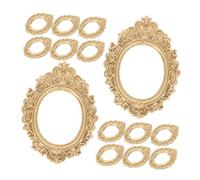 BESPORTBLE Mini Cadres Photo en Résine Or Finition Époxy Vintage Lot de 20 Design Ange Ovale et pour Décoration Maison et