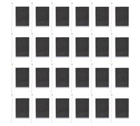 BESPORTBLE Mini Drapeaux Noirs Vierges en Polyester et Plastique à Main Lot de 50 Design Minimaliste Portable pour Décoration de Fête Carnaval et Événements