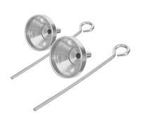 BESPORTBLE Mini Entonnoir en Acier Inoxydable 2 Pièces pour Parfum et Poudre Kit de Remplissage Précis pour Petites Bouteilles Outil Compact pour Transvasement et Usage Voyage