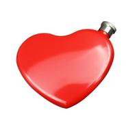 BESPORTBLE Mini Flasque en Acier Inoxydable 120 Ml de Cœur pour Amateurs de Vin en Déplacement