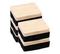 BESPORTBLE Mini gommes à sec en bois, effaceurs de tableau noir, lot de 5 pièces, petite taille, retire la poussière facilement, pour homes et institutions de formation