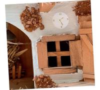 BESPORTBLE Mini Horloge Murale Miniature Acrylique pour Maison de Poupée Accessoire Décoratif Lifelike pour Amateurs de Miniatures et DIY
