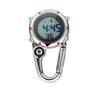 BESPORTBLE Mini Mousqueton Montre Multifonctionnel Clip-on Montre de Poche Numérique Infirmières Mousqueton Rétro-Éclairage Poche Fob pour Les Ambulanciers Activités