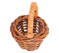BESPORTBLE Mini Panier Tressé à Main en Rotin, Décor Maison | Style Campagne, Petit Format Charmant, Usage Rangement, Contient Mini Fleurs, Ambiance Naturelle et Cosy