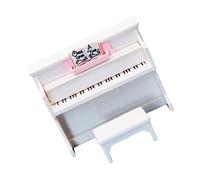BESPORTBLE Mini Piano Décoratif pour Maison de Poupée Mobilier Miniature Plastique Musical et Ornement DIY pour Chambre Accessoire Photo Élément et Écologique