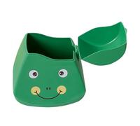 BESPORTBLE Mini Poubelle de Bureau en Polypropylène Couvercle Corbeille de Table Compacte et Mignonne Motif Grenouille Rangement Polyvalent pour Bureau Voiture et Maison 1 Pièce