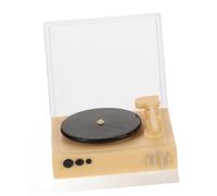 BESPORTBLE Mini Tourne Disque Rétro Miniature pour Maison de Poupée Modèle Décoratif Vintage Accessoire Réaliste et Artisanal pour Scène Miniature
