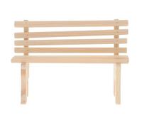 BESPORTBLE Miniature Banc Bois Rustique pour Maison de Poupée Modèle Mini Banc de Jardin Décoratif pour Accessoires de Photographie et Jouets