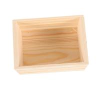 BESPORTBLE Miniature Caisse Bois pour Maison de Poupée Panier de Rangement Mini Pin et Accessoires Réalistes pour Miniatures