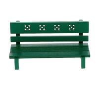 BESPORTBLE Miniature Chaise de Parc Verte Basswood Accessoire de Décoration pour Maison de Poupée Modèle Simulé pour Aménagement de Diorama et Photographie