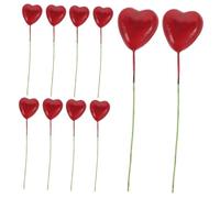 BESPORTBLE Miniature Heart Shaped Balloon Props for Dollhouse Decoration of Realistic Cake Picks and Home Accessories for Miniature Scenes