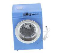BESPORTBLE Miniature Lave-Linge Dollhouse Rotatif Jouet Interactif Modèle Réaliste pour Maison De Poupée Nouveauté Bleue