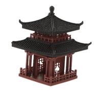BESPORTBLE Miniature Pagoda Pavilion Statue Durable Japanese Garden Decor Chinese Traditional Architecture Figurine for Zen Garden and Aquarium