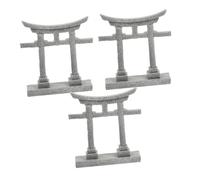 BESPORTBLE Miniature Porte Japonaise Shinto Décor Zen pour Aquarium et Jardin Féerique Statue Élégante et Compacte pour Terrarium Ornement Naturel pour Bassin Poisson
