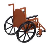 BESPORTBLE Miniature Wheelchair Toy for Dollhouse Realistic Working Wheelchair Accessory Compatible with Bjd Dolls Detailed Medical Model for Role Playing and Collectors