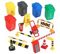 BESPORTBLE Miniatures de Panneaux de Signalisation Barrières Routières Éducatif pour Garçon Fille Modèle de Circulation pour Apprentissage et Jeu Interactif