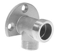 BESPORTBLE Mitigeur De Bain Noir Adaptable 304 Acier Inoxydable Connecteur Mural Robuste Support Extérieur pour Robinet Raccord Rapide pour Douchette à Main Installation Facile