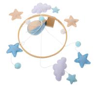 BESPORTBLE Mobile Berceau Garçon Fille Feutre Nuage et Montgolfière Décoratif pour Garçon et Fille Suspendu pour Chambre Garçon Fille Ornement Doux pour Décoration Chambre Garçon Fille