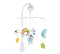 BESPORTBLE Mobile Musical avec Poupée Peluche pour Décoration de Chambre de Support pour Berceau et Poussette Stimule Développement Émotionnel et Visuel des Nourrissons