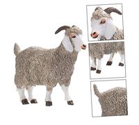 BESPORTBLE Modèle Animal Simulé Mouton Solide Décoration Agneau Angora pour Garçon Fille Ferme Ornement Écologique