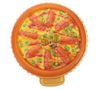 BESPORTBLE Modèle de Pizza Réaliste Simulacre pour Photographie Décoration de Fête de Mariage et Anniversaire Ham Veggies