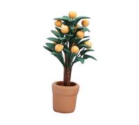 BESPORTBLE modèle d'oranger Artificiel Mini Usine décor Petites Plantes en Pot Maison de poupée Arbre en Pot Accessoire de Maison de poupée modèle de résine