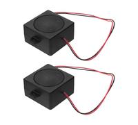 BESPORTBLE Module de mini haut-parleur 5W 4Ohm, lot de 2, format compact en plastique et métal, avec évent bass-reflex, adapté pour enceintes portables et moniteurs TV