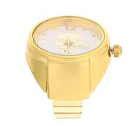 BESPORTBLE Montre-bague Décorative Résistante à L'usure, Bague de Montre en Alliage, Petite Taille, Accessoire de Fête Unique Design Tête de Mort Dégradé, Bijou de Doigt pour Femmes