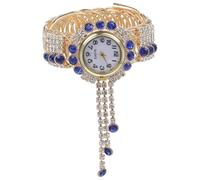 BESPORTBLE Montre-Bracelet Femme Quartz Style Jonc Bleu Bijou Élégant en Acier Inoxydable Accessoire pour Présent Fête des Mères Anniversaire et Usage Quotidien