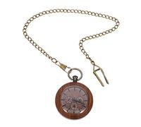 BESPORTBLE Montre De Poche en Bois Montres Rétro Collier Pendentif pour Montre Rétro Montre pour Hommes Décor Rétro Montre De Poche pour Hommes Montre Gousset Ancienne Verre